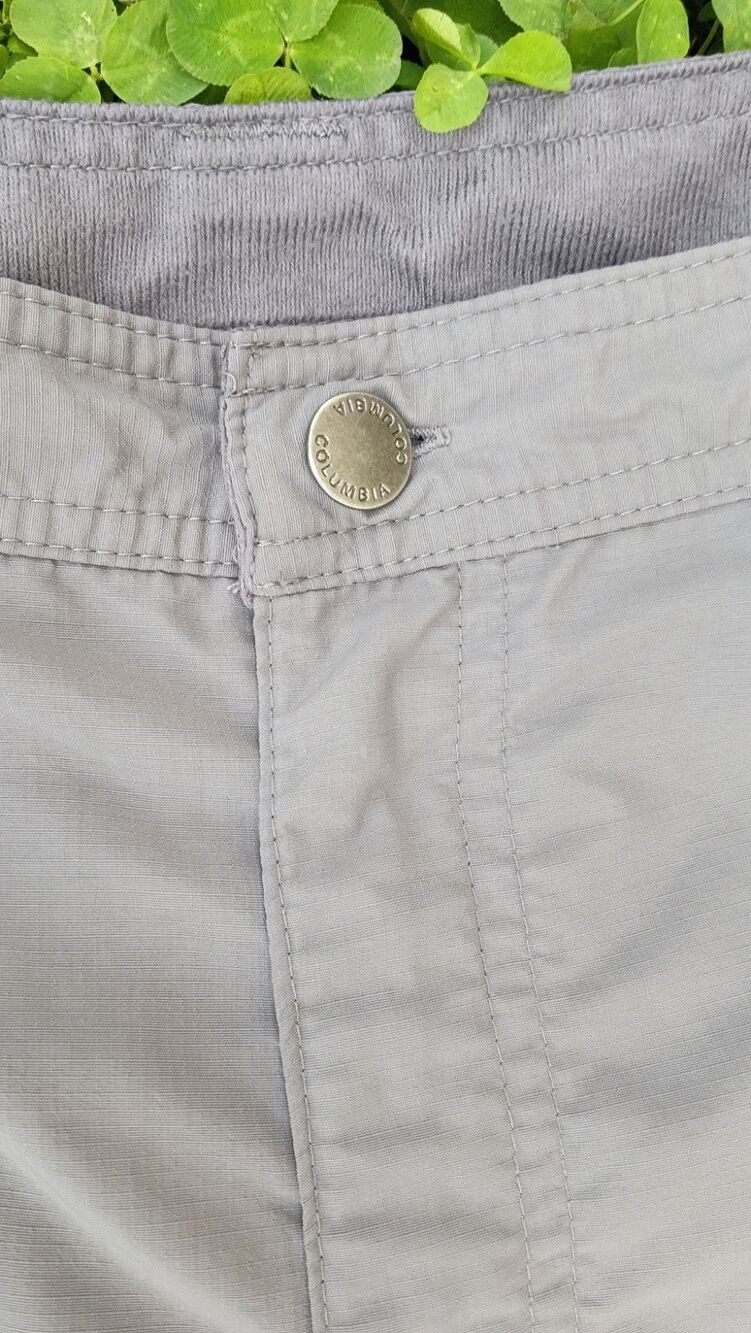 Columbia Silver Ridge Cargo Shorts Mens 36 Gray Nylon Hiking Trail Fishing 10" - Picture 4 of 15